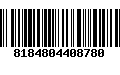 Código de Barras 8184804408780