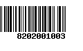 Código de Barras 8202001003