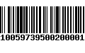 Código de Barras 821005973950020000136