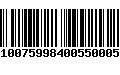 Código de Barras 821007599840055000500