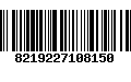 Código de Barras 8219227108150