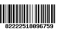 Código de Barras 82222518096759