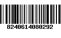 Código de Barras 8240614080292