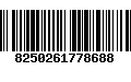 Código de Barras 8250261778688