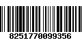 Código de Barras 8251770099356