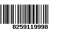 Código de Barras 8259119998