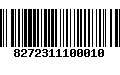 Código de Barras 8272311100010