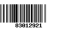 Código de Barras 83012921