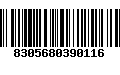 Código de Barras 8305680390116