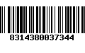 Código de Barras 8314380037344