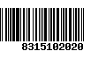 Código de Barras 8315102020