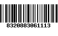 Código de Barras 8320883061113