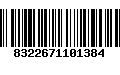 Código de Barras 8322671101384