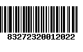 Código de Barras 83272320012022