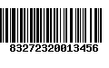 Código de Barras 83272320013456