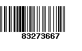 Código de Barras 83273667