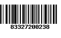 Código de Barras 83327200238