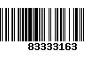 Código de Barras 83333163