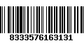 Código de Barras 8333576163131