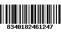 Código de Barras 8340182461247