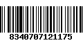 Código de Barras 8340707121175