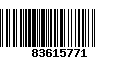 Código de Barras 83615771