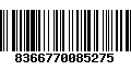 Código de Barras 8366770085275