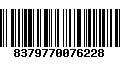 Código de Barras 8379770076228