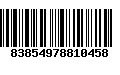 Código de Barras 83854978810458