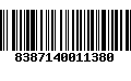 Código de Barras 8387140011380