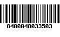 Código de Barras 8400048033503