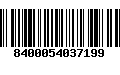 Código de Barras 8400054037199