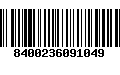 Código de Barras 8400236091049