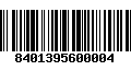 Código de Barras 8401395600004