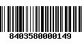 Código de Barras 8403580000149