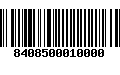 Código de Barras 8408500010000