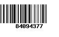 Código de Barras 84094377