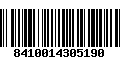 Código de Barras 8410014305190