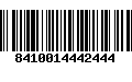 Código de Barras 8410014442444