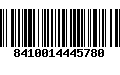 Código de Barras 8410014445780