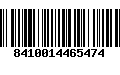 Código de Barras 8410014465474