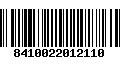 Código de Barras 8410022012110