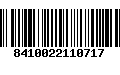 Código de Barras 8410022110717