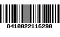 Código de Barras 8410022116290