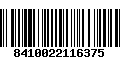 Código de Barras 8410022116375