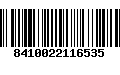 Código de Barras 8410022116535