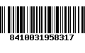 Código de Barras 8410031958317