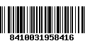 Código de Barras 8410031958416