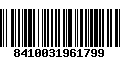 Código de Barras 8410031961799