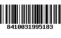 Código de Barras 8410031995183